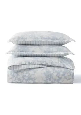 Alice Floral Cotton Sateen King Comforter Set