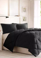 Larkspur Scotchgard Diamond Quilting Reversible Down Alternative Comforter Set