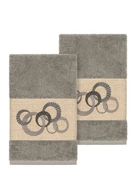 Annabelle Set of 2 Embellished Hand Towels