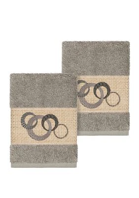 Annabelle Set of 2 Embellished Washcloths