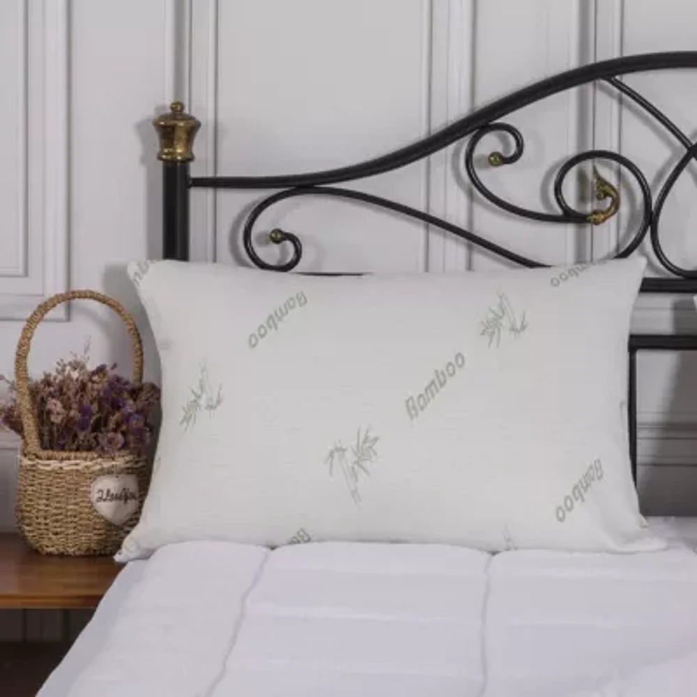 Bamboo Memory Foam Pillow 2pk