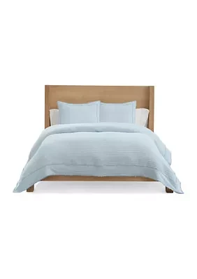 Skylar Blue 3 Piece Quilt Set
