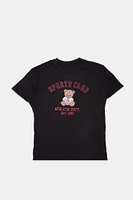 Sports Club Teddy Graphic Boyfriend Tee