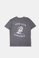 Long Live Cowgirls Graphic Boyfriend Tee