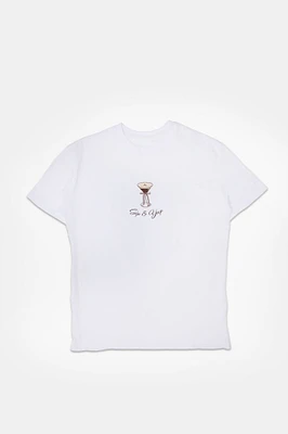 Espresso Martini Sip And Yap Graphic Boyfriend Tee
