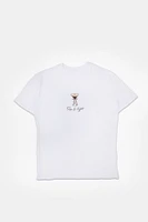 Espresso Martini Sip And Yap Graphic Boyfriend Tee