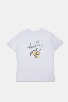 Fresh Squeezed Lemons Graphic Boyfriend Tee