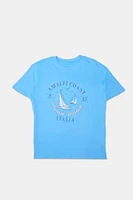 Amalfi Coast Graphic Boyfriend Tee