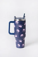 Stainless Steel Tumbler Cup With Straw