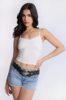 Ruched-Front Tank Top