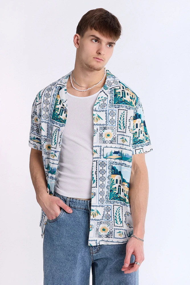 Destination Graphic Short Sleeve Resort Shirt