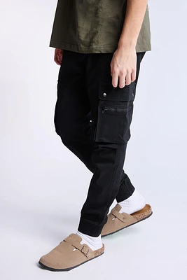 Relaxed Zip Cargo Twill Jogger
