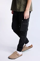 Relaxed Zip Cargo Twill Jogger