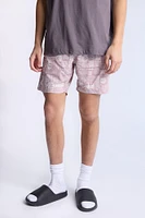 Hawaiian Printed 7" Swim Shorts