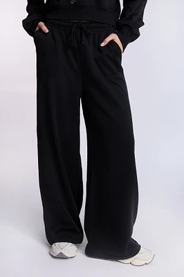 Wide Leg Baggy Fleece Pants