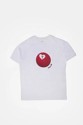 Lucky Me 7 Graphic Boyfriend Tee