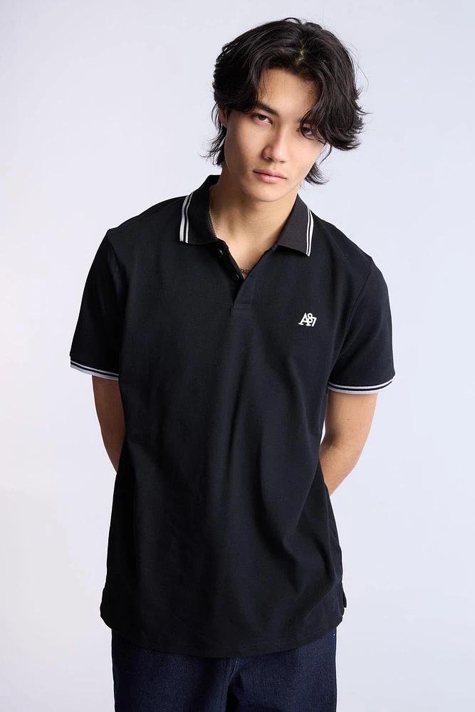 AERO A87 Embroidered Pique Polo