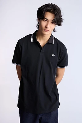 AERO A87 Embroidered Pique Polo
