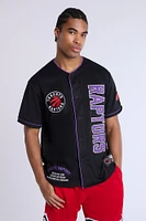 Toronto Raptors Button-Up Baseball Mesh Jersey