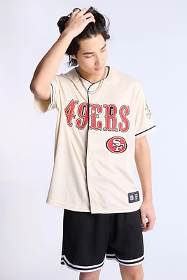 San Francisco 49ers Button-Up Baseball Jersey