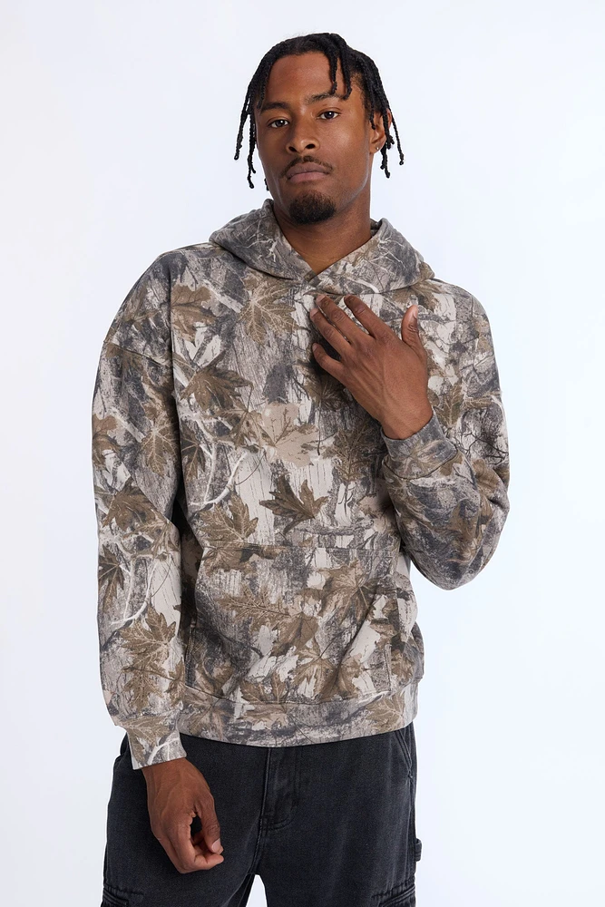 AERO Tree Camouflage Boxy Hoodie