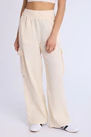 AERO Cotton Gauzy Pull-On Wide Leg Pants