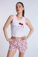 Hello Kitty Super Soft Pajama Tank Top And Shorts 2-Piece Set