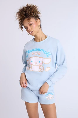 Cinnamoroll Graphic Crew Neck Oversized Sweatshirt