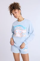 Cinnamoroll Graphic Crew Neck Oversized Sweatshirt