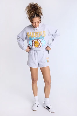 Garfield Graphic Fleece Shorts