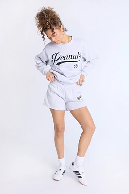 Peanuts Graphic Fleece Shorts