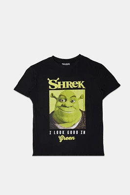 Shrek I Look Good Green Graphic Boyfriend Tee