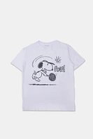 Peanuts Snoopy Pow Graphic Boyfriend Tee