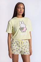 Miffy Super Soft Pajama Tee And Shorts 2-Piece Set