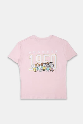 T-shirt coupe garçonne imprime? graphique Peanuts Snoopy Since 1950