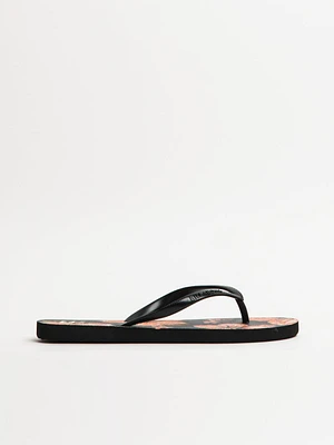WOMENS BILLABONG DAMA BLACK OVERFLOW SANDALS - CLEARANCE