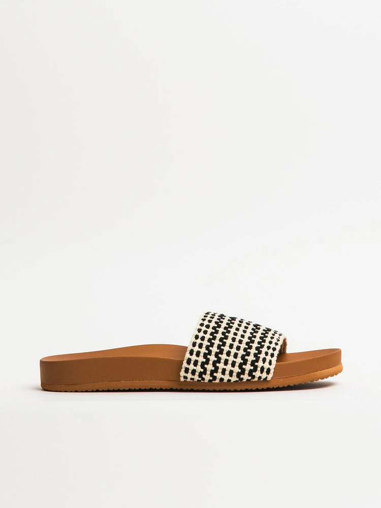 WOMENS BILLABONG MARA BLACK/WHITE SANDALS - CLEARANCE
