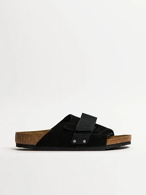 MENS BIRKENSTOCK KYOTO SUEDE NUBUCK SANDALS - BLACK