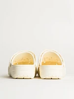 WOMENS CROCS CLASSIC FLORAL CUTOUT CLOG - CHALK
