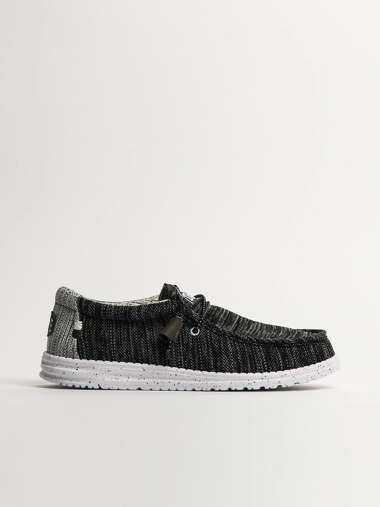 MENS HEYDUDE WALLY STRETCH - METEORITE