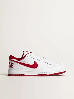 MENS NIKE BIG LOW SNEAKER - WHITE/GYM RED