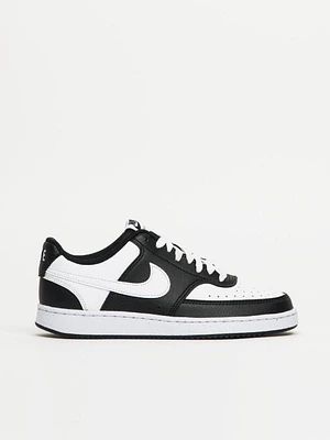 WOMENS NIKE COURT VISION LOW NEXT NATURE SNEAKER - BLACK/WHITE