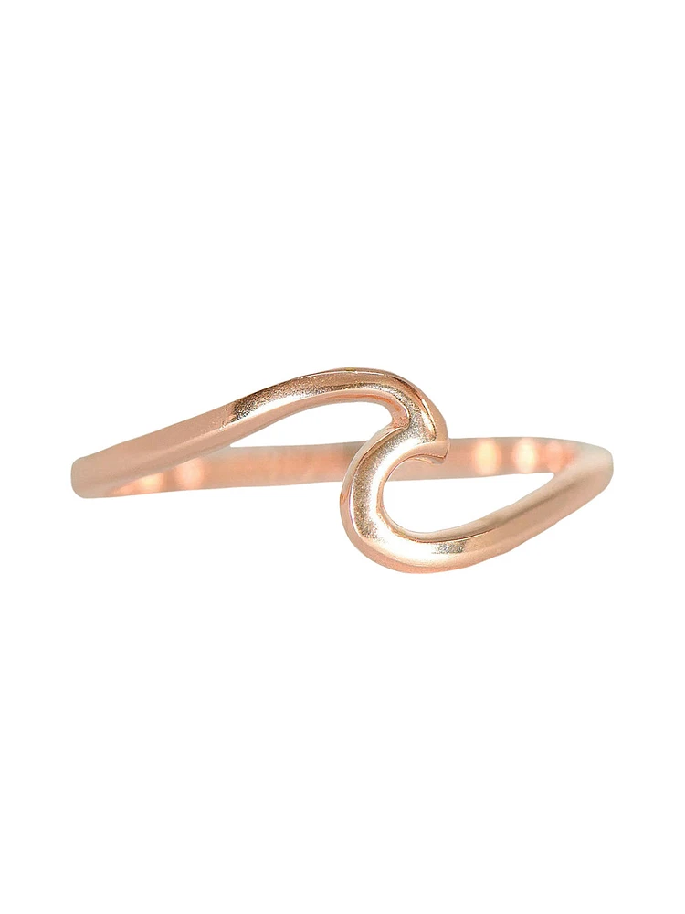 PURA VIDA WAVE RING - ROSE GOLD CLEARANCE