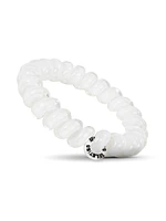 TELETIES HAIR TIE LARGE - COCONUT WHITE - CLEARANCE