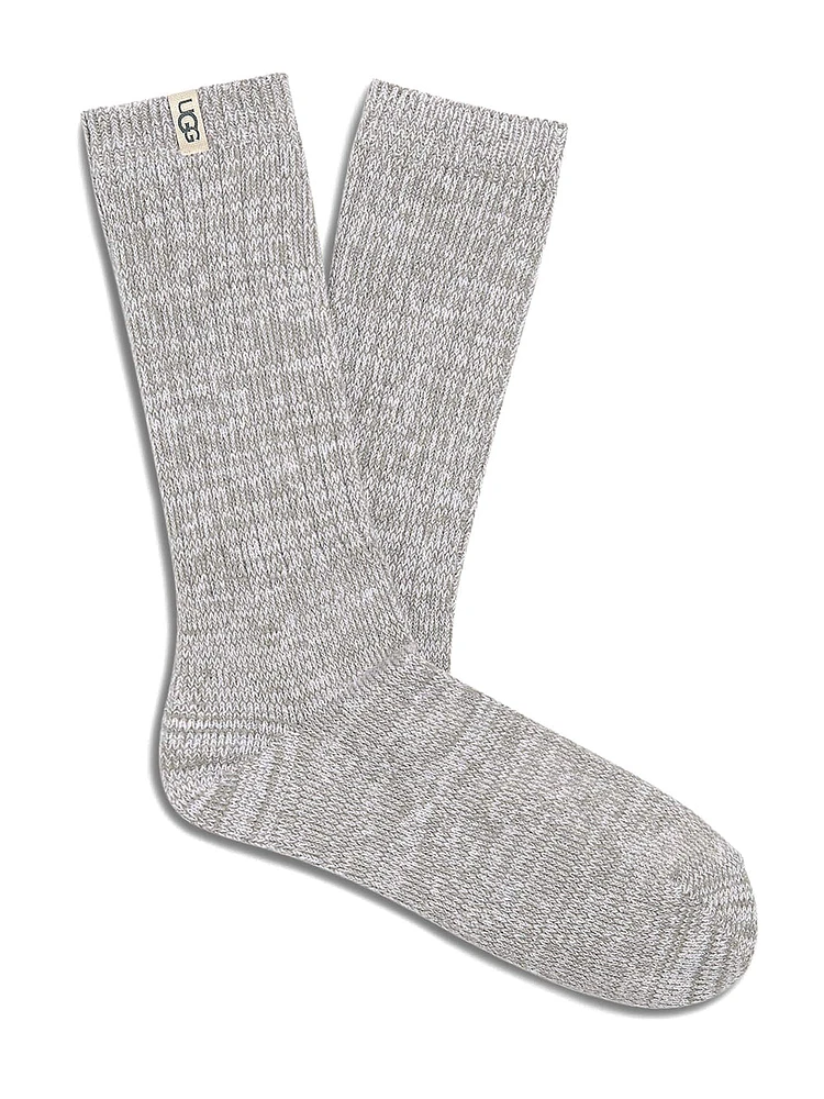 UGG RIB KNIT SLOUCHY CREW SOCK - CLEARANCE