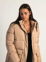 AZALEA WANG STASSI LONG HOODIE PUFF JACKET - CLEARANCE