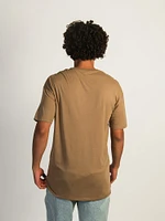 T-SHIRT COUPE LONGUE - BEIGE