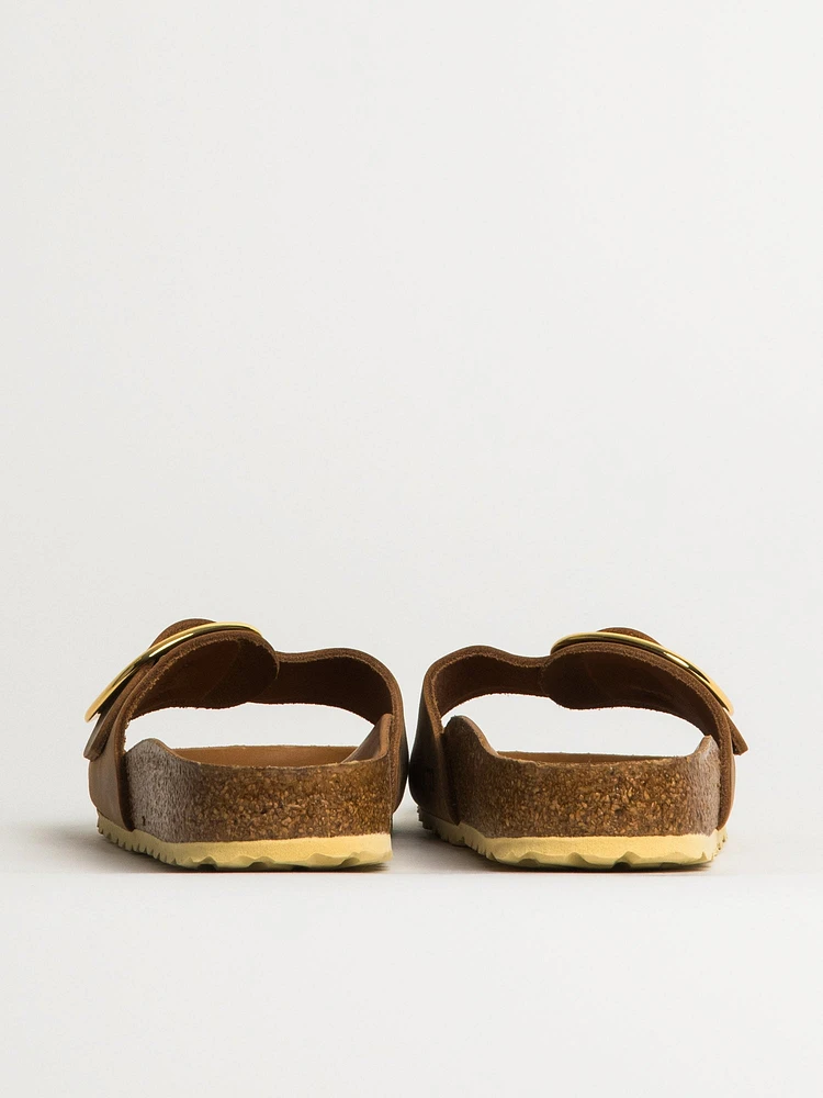 WOMENS BIRKENSTOCK MADRID BIG BUCKLE OILED LEATHER SANDALS - MEDIUM/NA