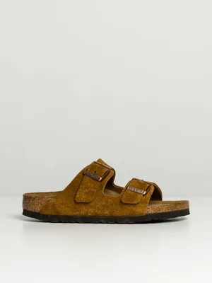WOMENS BIRKENSTOCK ARIZONA SOFT NARROW SANDALS - MINK