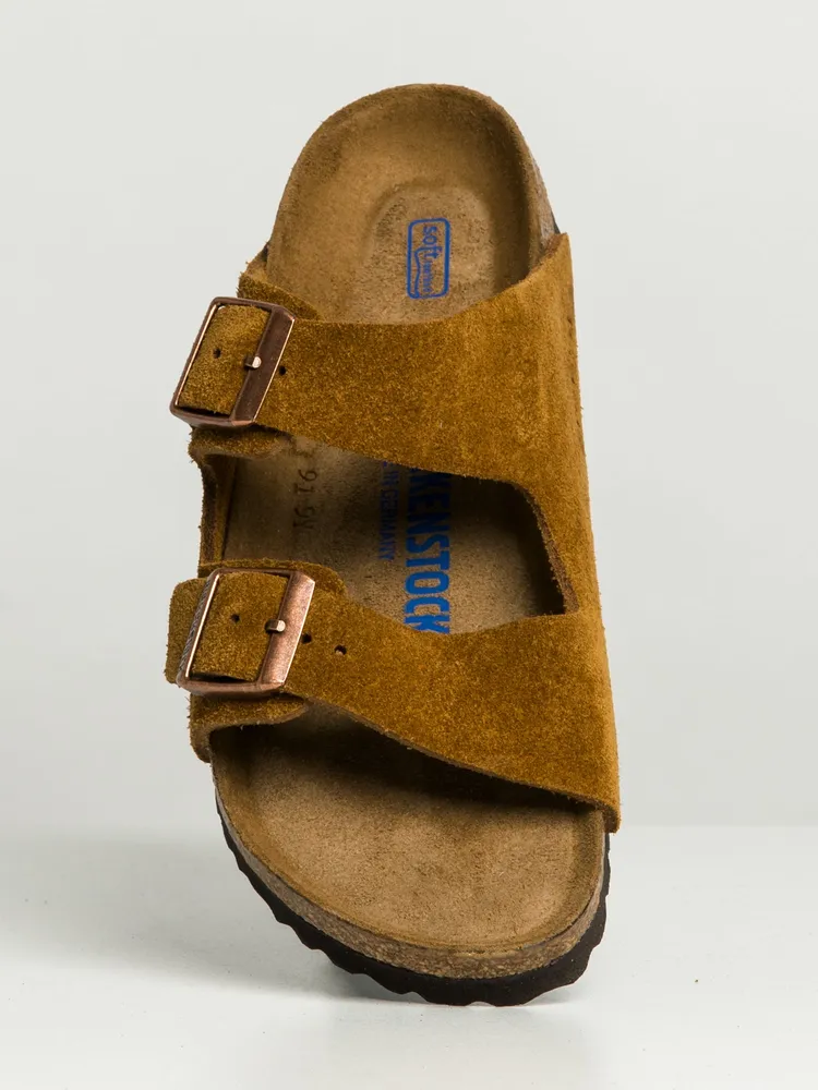 WOMENS BIRKENSTOCK ARIZONA SOFT NARROW SANDALS - MINK